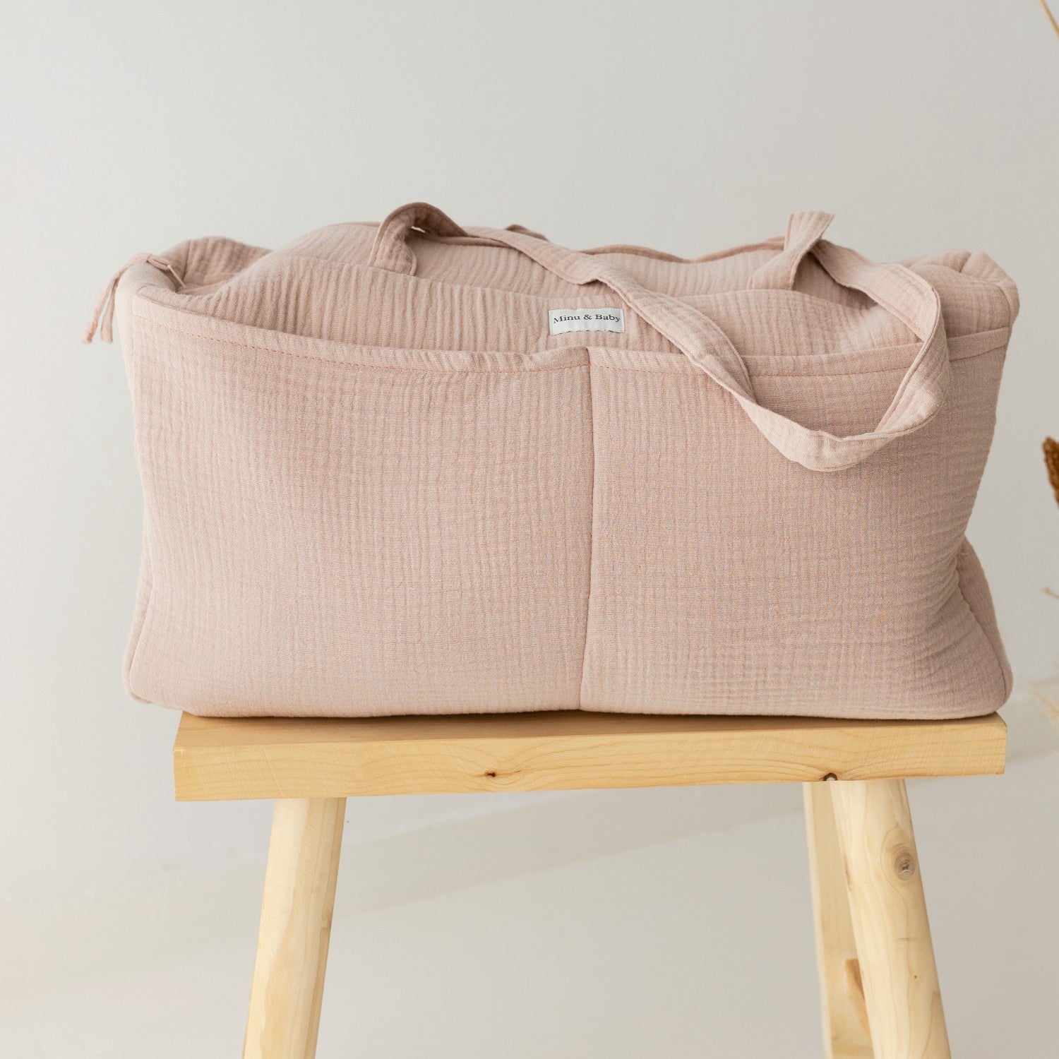 Bolsa Maternidad Muselina Mauve