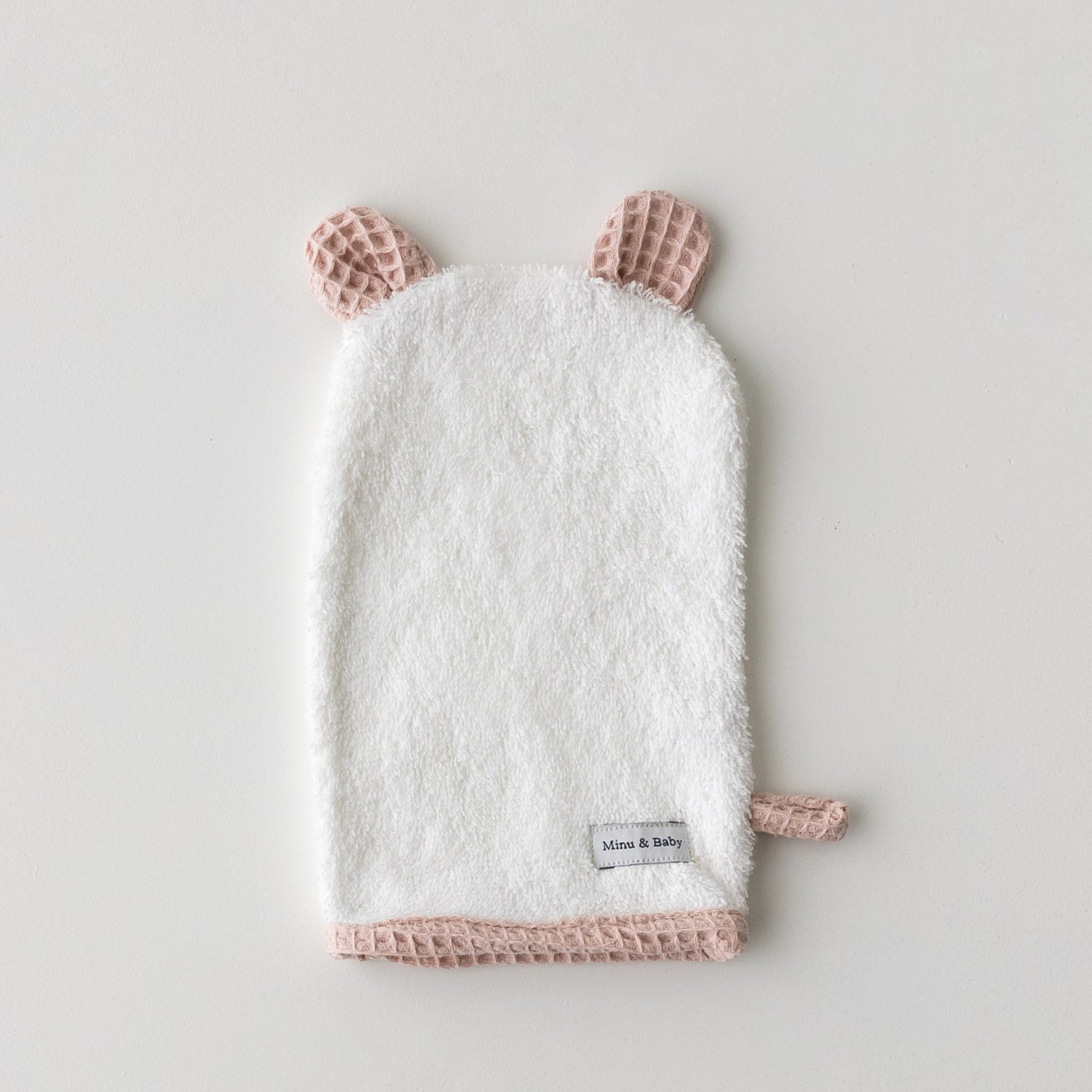 Manopla Baño Osito Waffle Blush