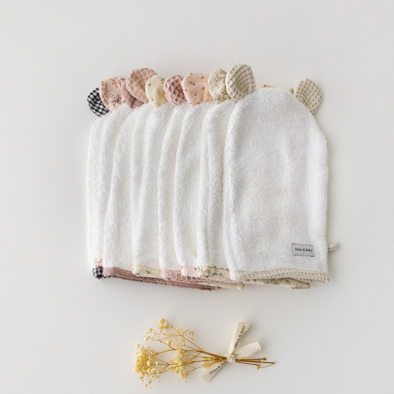 Manopla Baño Osito Waffle Blush