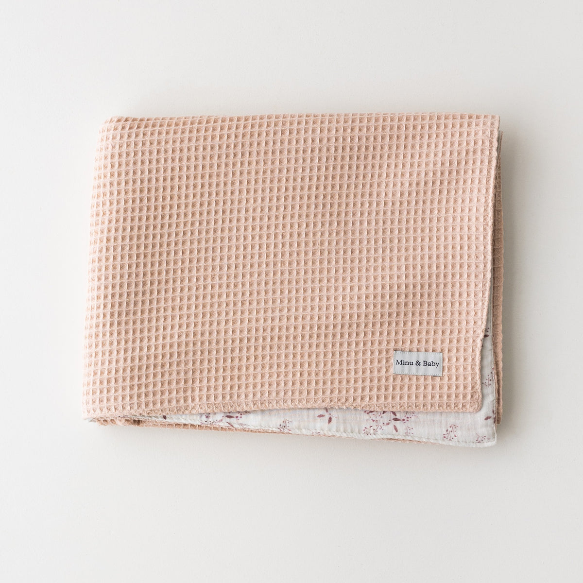 Manta fina reversible Blush Bloom