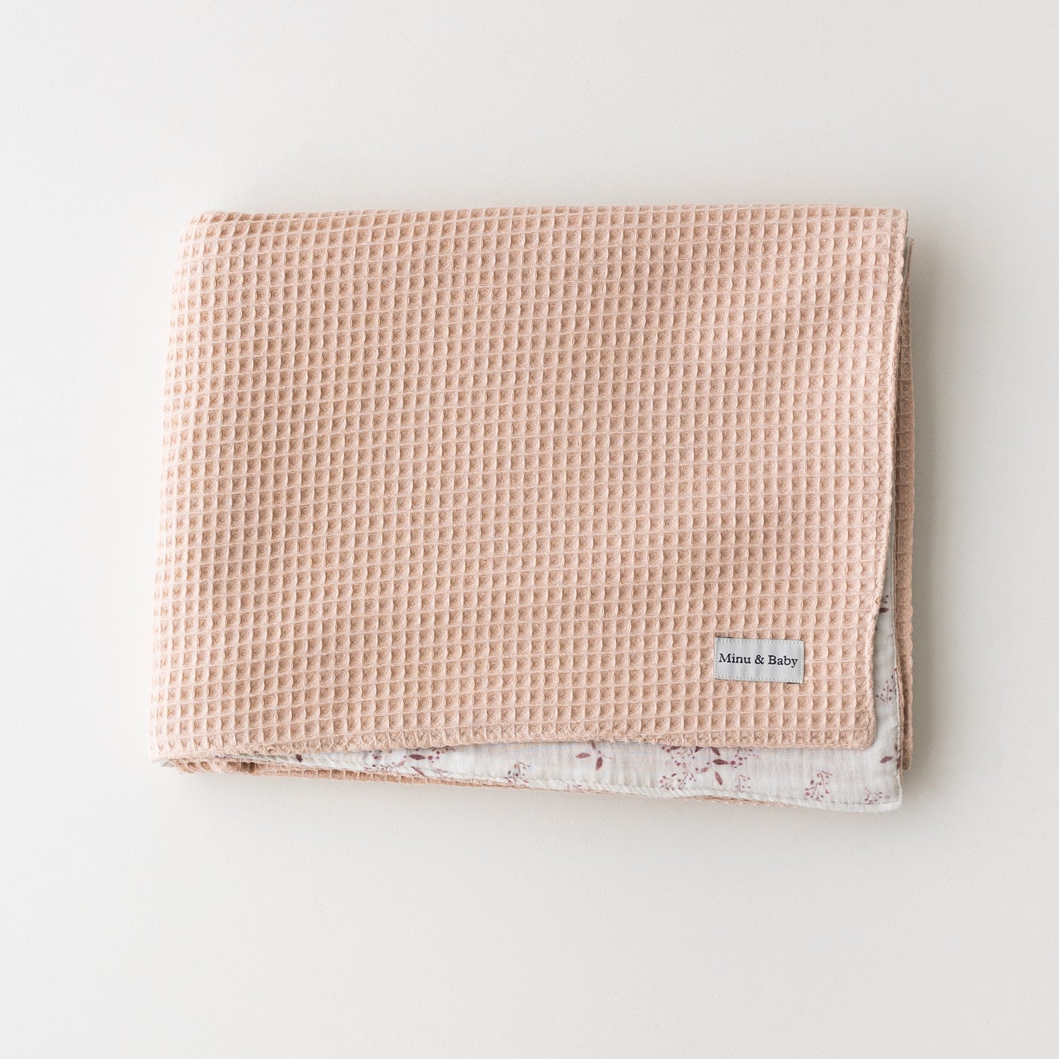 Manta fina reversible Blush Bloom