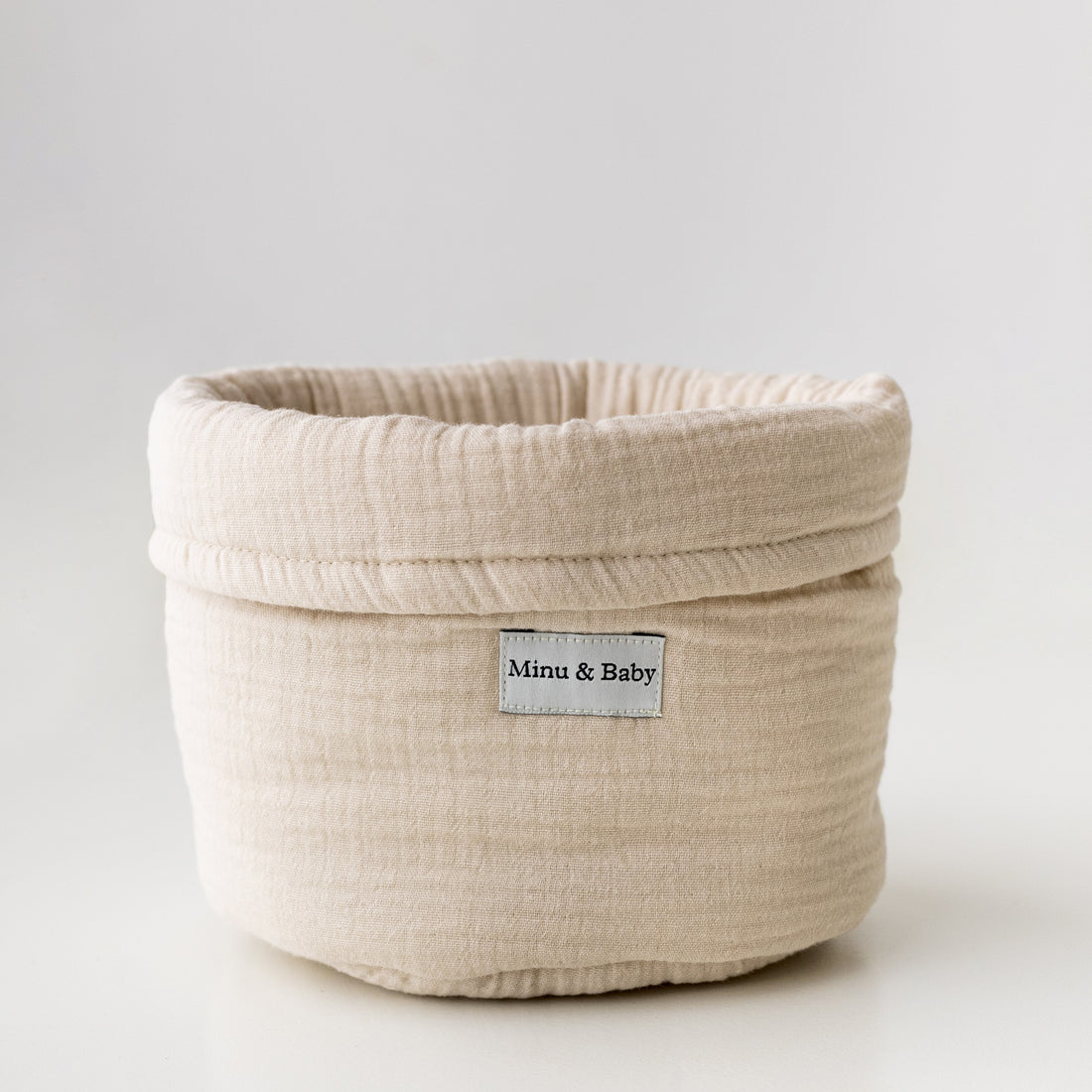 Cesta Minu Sand - almacenamiento mimbre bebé Minu & Baby