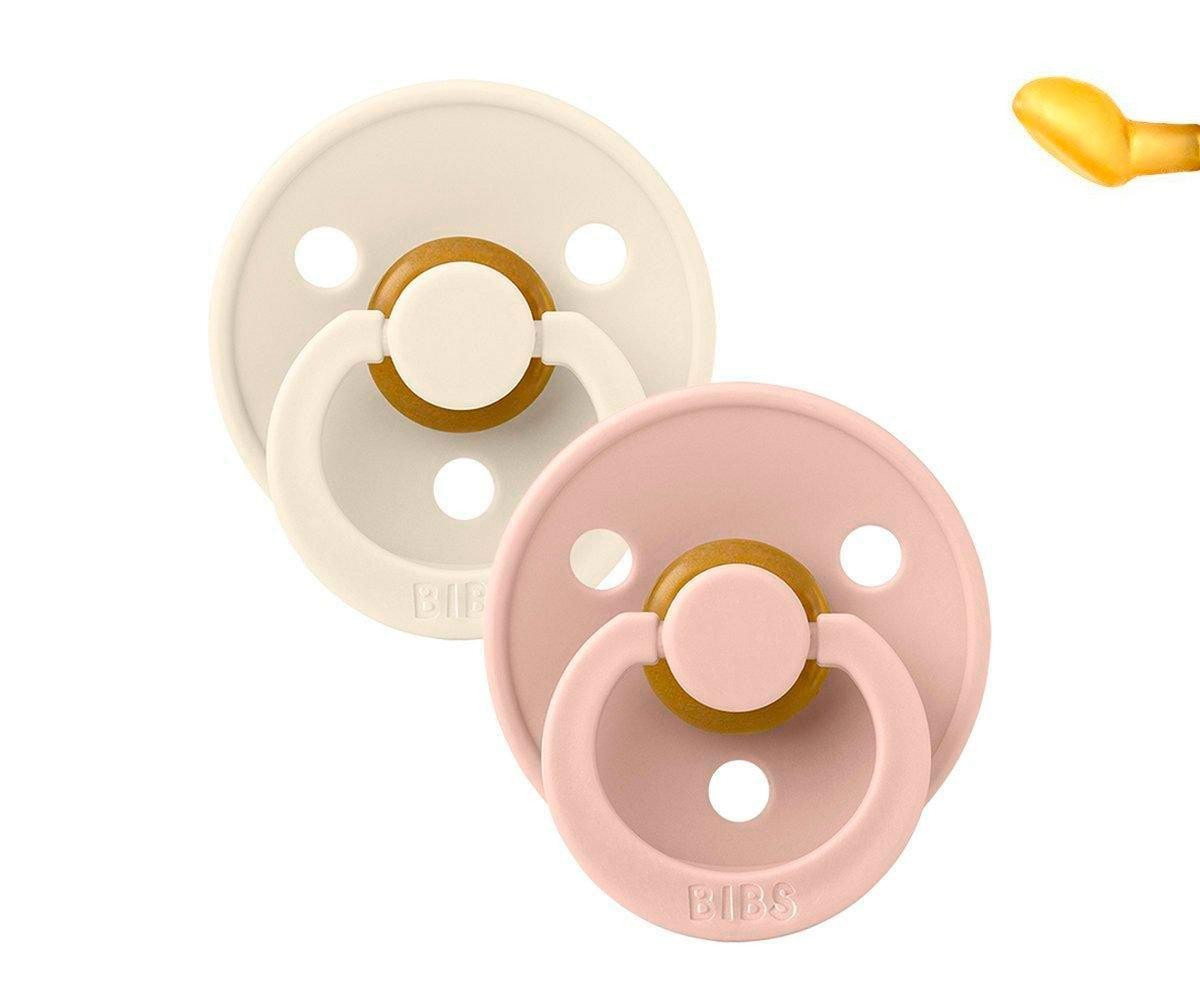 Chupetes BIBS Anatómica Colours Ivory/Blush