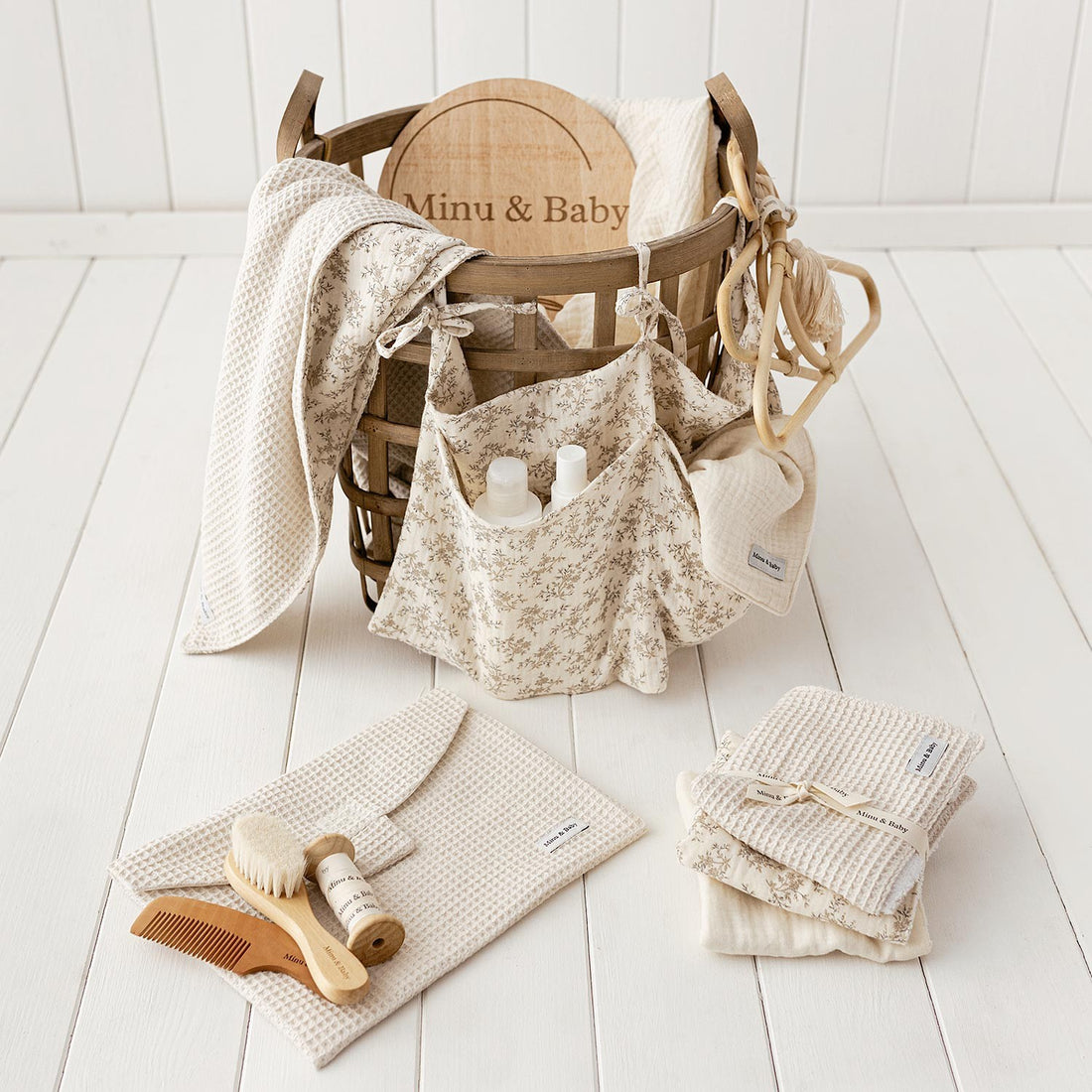 Manta Fina Reversible Ecru Nature - Minu & Baby